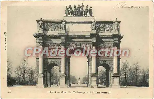 Cartes postales Paris Arc de Triomphe du Carrousel