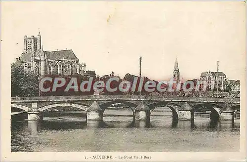 Ansichtskarte AK Auxerre le Pont Paul Bert