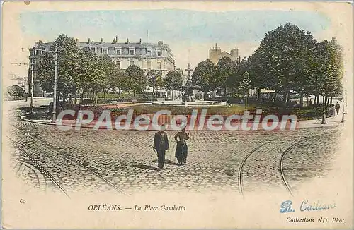 Cartes postales Orleans La Place Gambetta