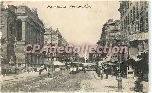 Cartes postales Marseille Rue Cannebiere