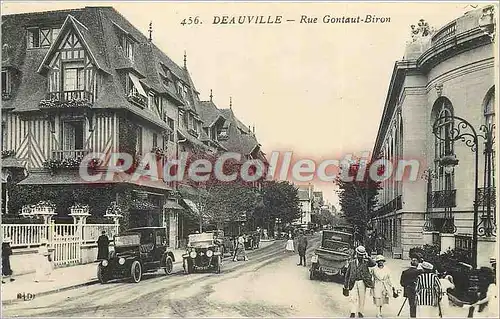 Ansichtskarte AK Deauville Rue Gontaut Birou