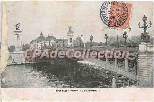 Cartes postales Paris Pont Alexandre III