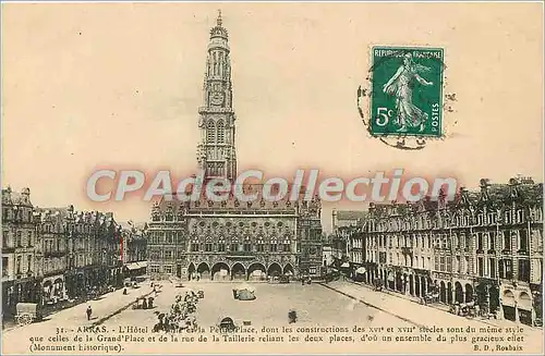 Cartes postales Arras L'Hotel de Ville