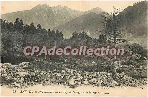 Cartes postales Env Du Mont Dore Le Puy de Sancy vu de la route