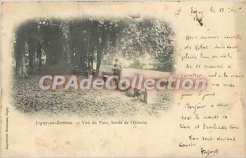 Cartes postales Ligny en Barrois Vue du Parc bords de l'Ornain