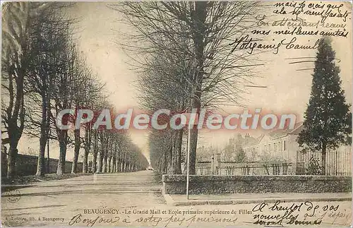 Cartes postales Beaugency Le Grand Mail et Ecole primairesuperieure de Filles