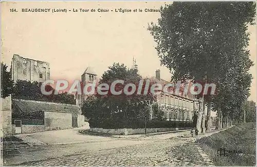 Ansichtskarte AK Beaugency (Loiret) La tour de Cesar l'Eglise et le chateau