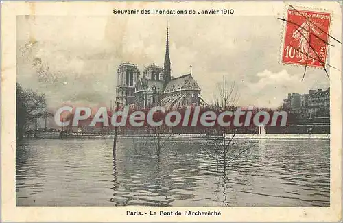 Cartes postales Paris le Pont de l'Archeveche