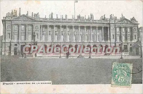 Cartes postales Paris Ministere de la Marine