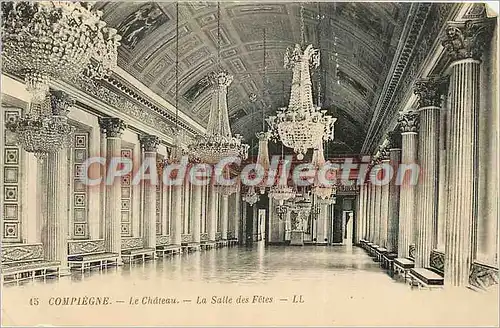 Cartes postales Compiegne le chateau la Salle des Fetes