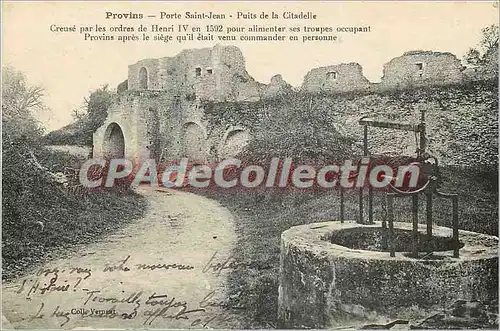 Ansichtskarte AK Provins Porte Saint Jean Puits de la Citadelle
