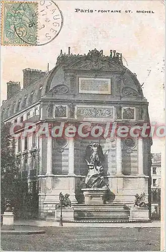 Ansichtskarte AK Paris Fontaine St Michel