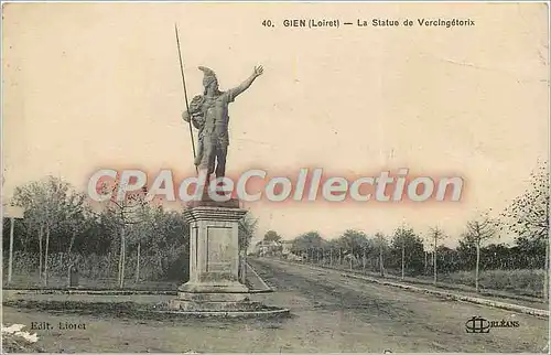 Cartes postales Gien (Loiret) la Statue de Vercingetorix