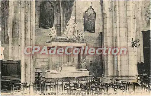 Cartes postales Clery (Loiret) Interieur de la Basilique Tombeau de Louis VI