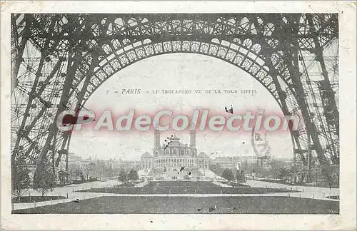 Cartes postales Paris le Torcadero vu de la Tour Eiffel