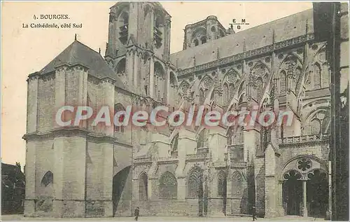 Ansichtskarte AK Bourges La Cathedrale Cote Sud