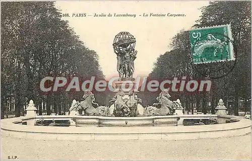 Cartes postales Paris Jardin du Luxembourg La fontaine Carpeaux