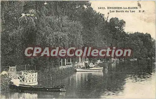 Cartes postales Enghien les Bains les Bords du Lac