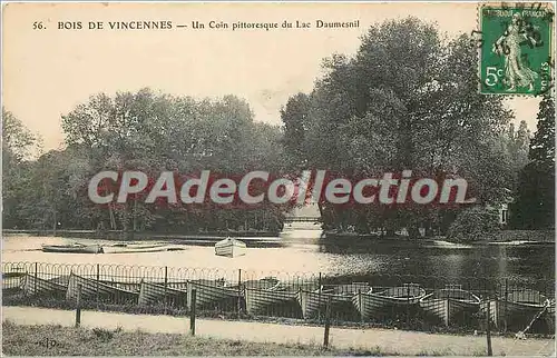 Cartes postales Bois de Vicennes Un coin pittoresque du Lac Daumesnil