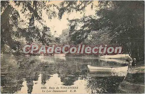 Cartes postales Bois de Vicennes Le lac Daumesnil