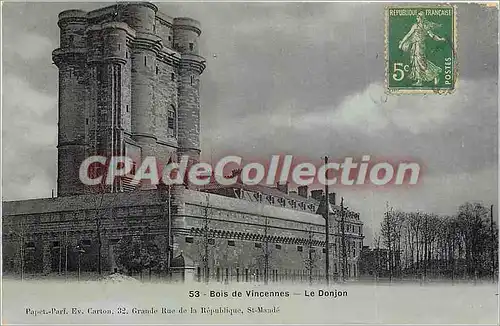 Cartes postales Bois de Vicennes le Donjon