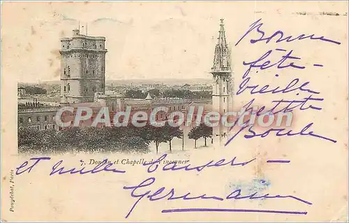 Cartes postales Donjon et chapelle de Vicennes