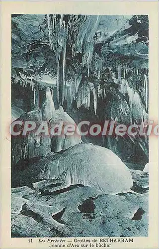 Cartes postales Pyrenees Grottes de Betharram Jeanne d'Arc sur le bucher