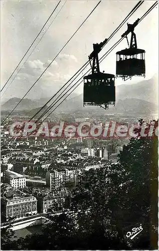 Ansichtskarte AK Les Belles Alpes Francaises Grenoble Telepherique de la Bastille