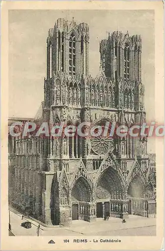 Cartes postales Reims la Cathedrale