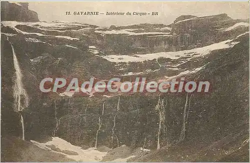 Cartes postales Gavarnie Interieur du Cirque