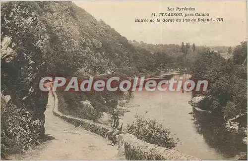 Cartes postales Les Pyrenees Itxassoi pres Gambo Entree de la Gorge du pas de Roland