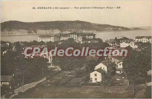 Ansichtskarte AK Hendaye (Cote basque) vue generale d'Hendaye Plage