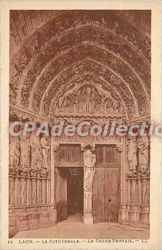 Cartes postales Laon La Cathedrale le Grand Portail