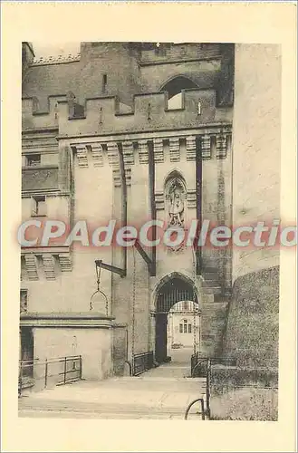 Cartes postales Chateau de Pierefonds Pont levis