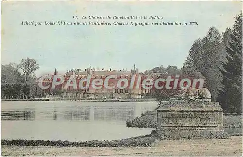 Cartes postales Chateau de Rambouillet et le Sphinx