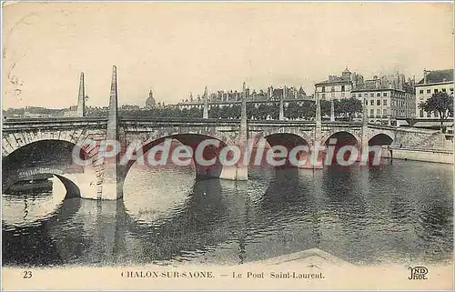 Cartes postales Chalon sur Saone Le Pont Saint Laurent