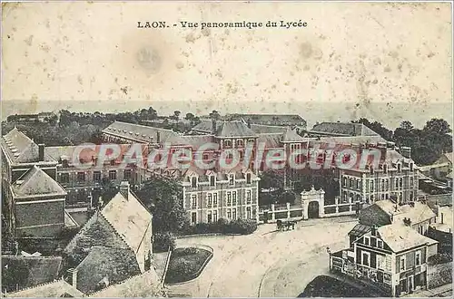 Cartes postales Laon Vue paronamique du Lycee