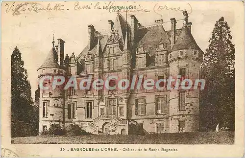 Cartes postales Bagnoles de l'Orne Chateau de la Roche Bagnoles