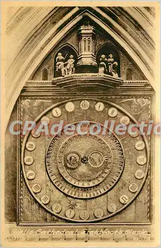 Ansichtskarte AK Wells cathedral Sightfoot clock