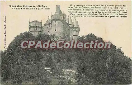 Ansichtskarte AK Les Vieux chateaux de la Dordogne Chateau de Bannes (XVe s)