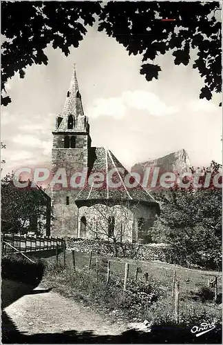 Ansichtskarte AK Clelles (Isere) alt 820 m l'Eglise (Monument historique) et le Mont Aiguille (2097 m)