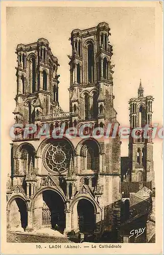 Cartes postales Laon (Aisne) La Cathedrale