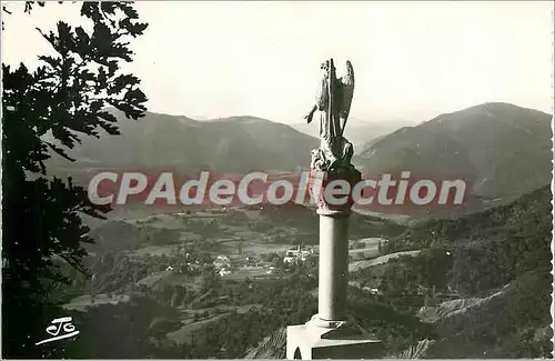 Cartes postales Les Hautes Alpes N D du Laus (900m) Vue du Col de l'Ange (1150 m)