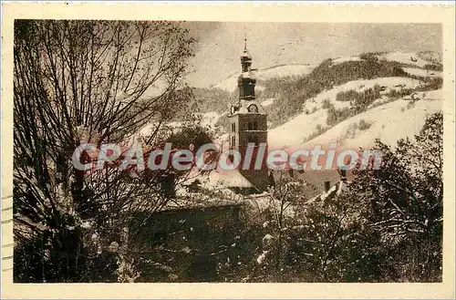 Cartes postales Megeve (Hte Savoie) alt 1113 m le clocher et le Christome