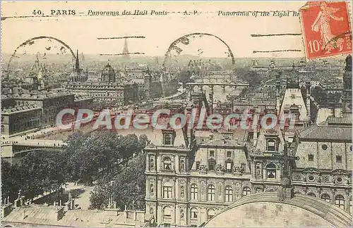 Ansichtskarte AK Paris Panorama des Huits Ponts