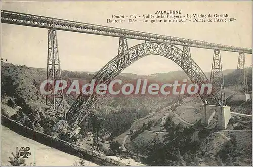 Cartes postales L'Auvergne Cantal Vallee de la Truyere le Ciaduc de Garabit