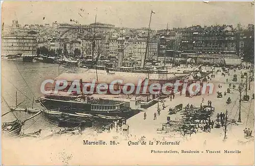 Cartes postales Marseille Quai de la Fraternite