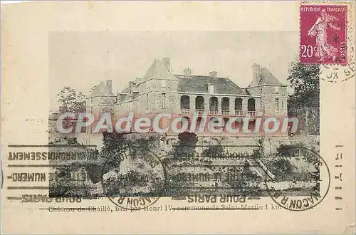 Cartes postales Chateau de Chaille bati par Henri IV commune de Saint Martin 1 km