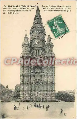 Cartes postales Saint Amand les Eaux (Nord) Benedictine construite en 1632 pa l'abbeesede