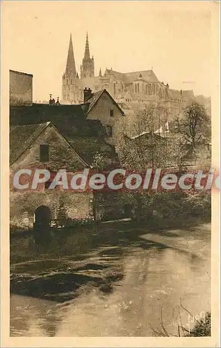 Ansichtskarte AK Chartres (Eure et Loir) Matinee de printemps sur le bord de l'Eure